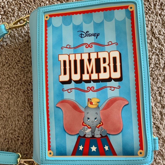 NWT loungefly disney dumbo book bag backpack crossbody purse